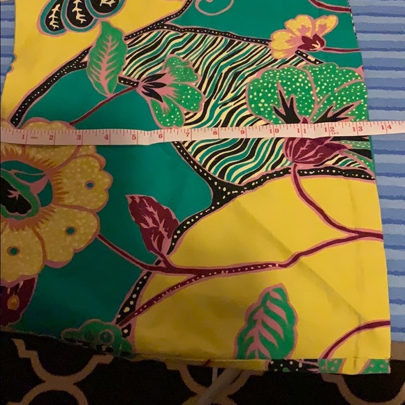 Spaghetti strap sequined  top. Floral mini skirt - Picture 7 of 7